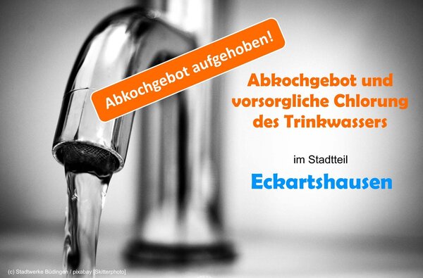 30.09.2024 Abkochgebot Eckartshausen aufgehoben
